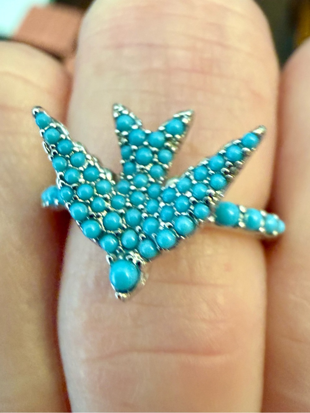 Kendra Scott Melody Bird Silver Cocktail Ring - Picture 8 of 11
